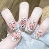 Fresh & Cute Cartoon Graffiti Style Short Wearable False Nails