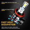2PCS H7 High Low Beam Lamp LED Headlights Canbus 6000K H11 Low Power Fog Light For Mercedes Benz C300 C350 2008 2009 2010