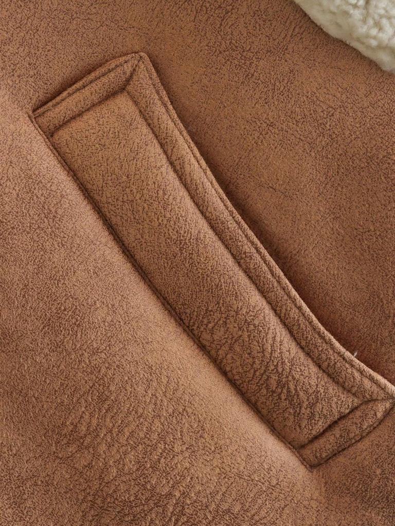 European & American Women's Fashion Suede Vest - Versatile Cardigan