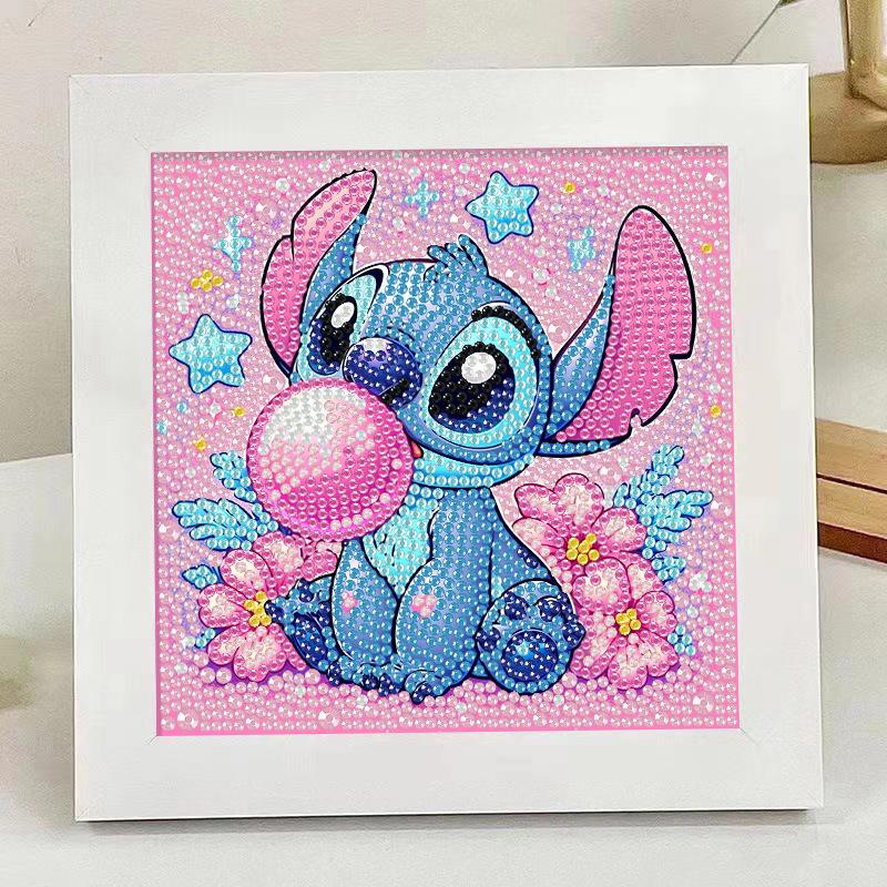Kids Rhinestone Diamond Painting Kit with Frame – DIY Sticker Art Gift