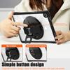 For Samsung Galaxy Tab A9+ SM-X210/X216/X218 Case Hand Strap Kickstand PC+TPU+Acrylic Clear Tablet Cover