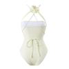 One Piece Dress Swimsui Women Push Up Swimwear Flower Bodysuit Swimming Suits Summer Print Bathing Suit