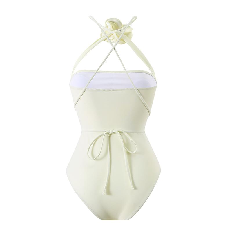 One Piece Dress Swimsui Women Push Up Swimwear Flower Bodysuit Swimming Suits Summer Print Bathing Suit