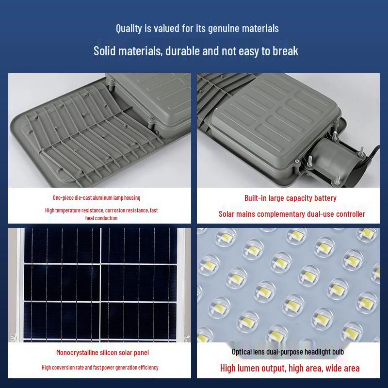 High-Power Long-Endurance LED Solar Street Lights for Rural Roads