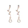 High-End European & American Water Drop Jewelry Set: Cross Necklace, Earrings, Bracelet - Elegant Bridal Banquet Accessories