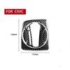 Auto Carbon Fiber Auto Gear Shift Panel Cover Trim For Honda Civic 8th 2006-2011