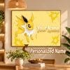 Jolteon Custom Name Diamond Painting Personalized 5D Full Drill DIY Diamond Art Home Decor