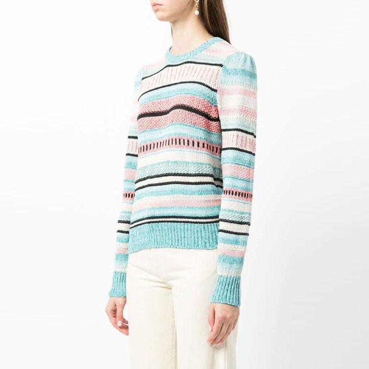 Polo Ralph Lauren FW21 Sweter dzianinowy w paski Sweter damski Wielokolorowy 211843140-001