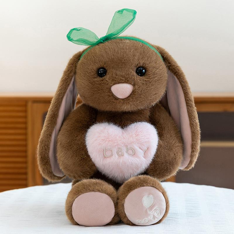 Cute Heart Hugging Cartoon Rabbit Plush Doll Children Toy For Kids Comfort And Decorative Space