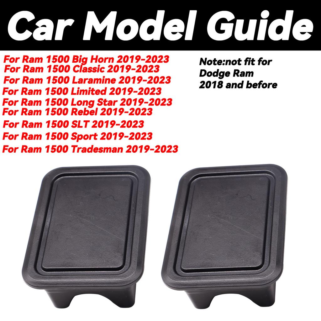 2 stücke Kofferraum Hinten Bett Schiene Stake Tasche Abdeckungen Loch Stecker Kappen Zubehör für Dodge Ram 1500 2500 3500 2019-2023 schutzhülle