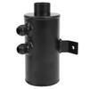 Oil Can with Drain Valve Filter 10 AN Universal Baffled 2 Ports Aluminum 750ML Black