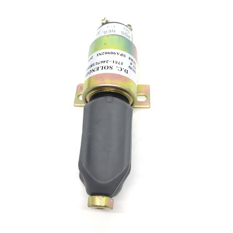 Diesel Engine Fuel Shutoff Stop Solenoid Fits Cummins OEM 3864274,1751-2467UIBIS5A, SA-3766T, 1700-2536, SA-3933-24