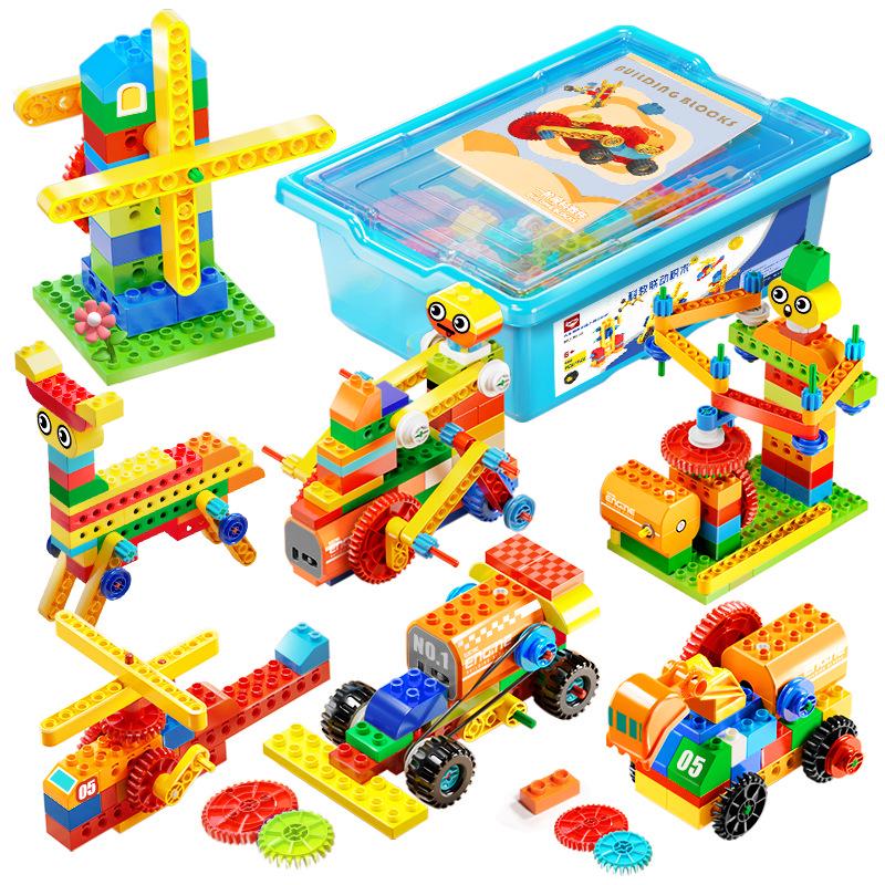 Large Particle STEM Building Blocks: Creative Programming Robot Toy for Kids