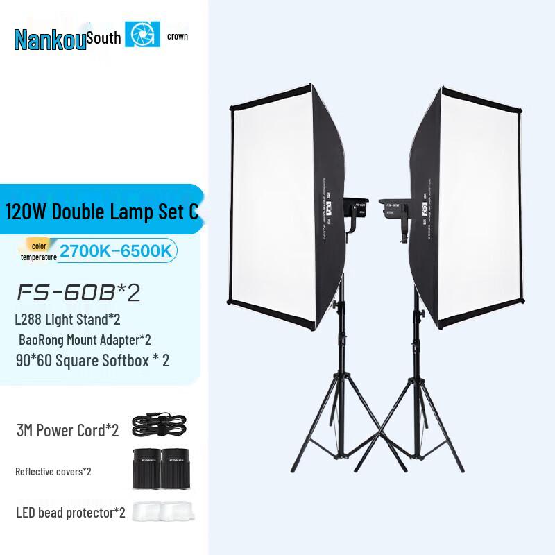 NANLITE FS-60B Dual Color LED Video Light