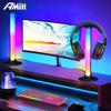 RGB Intelligent E-sports Atmosphere Light, Headphone Stand Office Desk Accessory, with 1 Headphone Stand, RGB Lighting Mode
