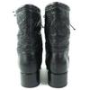 Great CHANEL short boots COCO Mark Embroidery Matelasse leather Women 36 G34096 Used