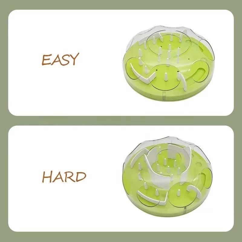 Grenzüberschreitendes Katzenlabyrinth Slow Feeder Puzzle-Napf - Anti-Schling-Trainingsspielzeug