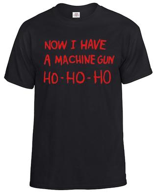 Jetzt habe ich ein Maschinengewehr Ho Ho Ho T-Shirt Herren#039;s Inspiriert von Stirb Langsam T-Shirt Top Unisex T-Shirt