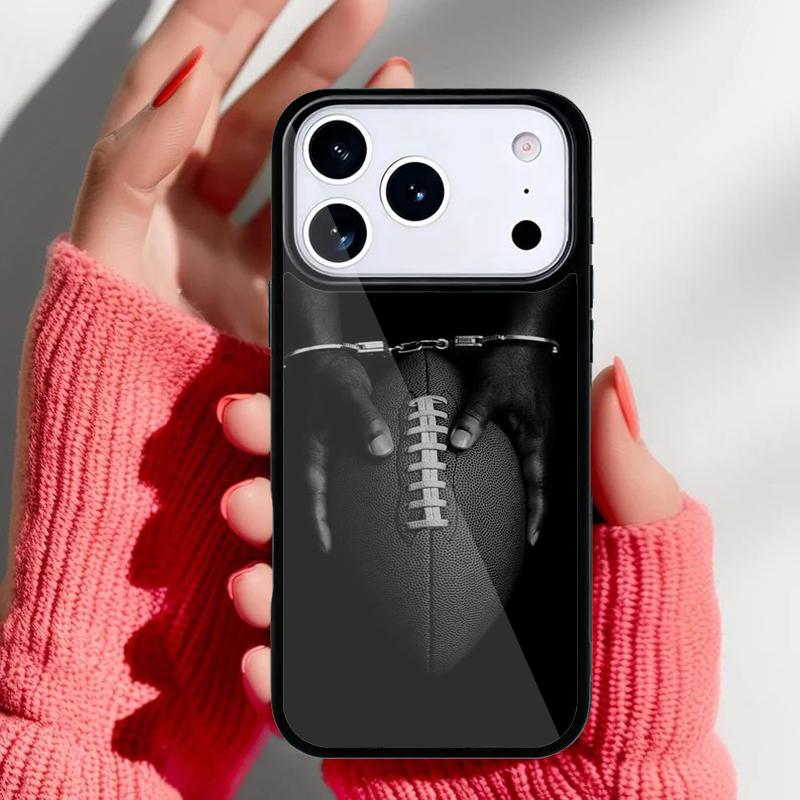 Etui na telefon z nadrukiem piłki do rugby dla iPhone 17 Air 16e 15 14 13 Pro Max Tylna osłona dla 12 11 Pro Coque