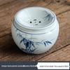 Jianshui Ceramic Hand-painted Tea Waste Pot with Lid