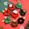 Festive Reindeer & Santa Hair Tie Set - Cute Christmas Headwear for Ponytails