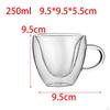 Borosilicate Double Wall Coffee Mug Heat Resistant Drinking Glasses Drinks Tea Glass Cups