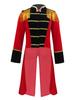 Boys Circus Costume Set Long Sleeve Stand Collar Tassel Shoulder Tailcoat Hat Magic Wand Gloves Performance