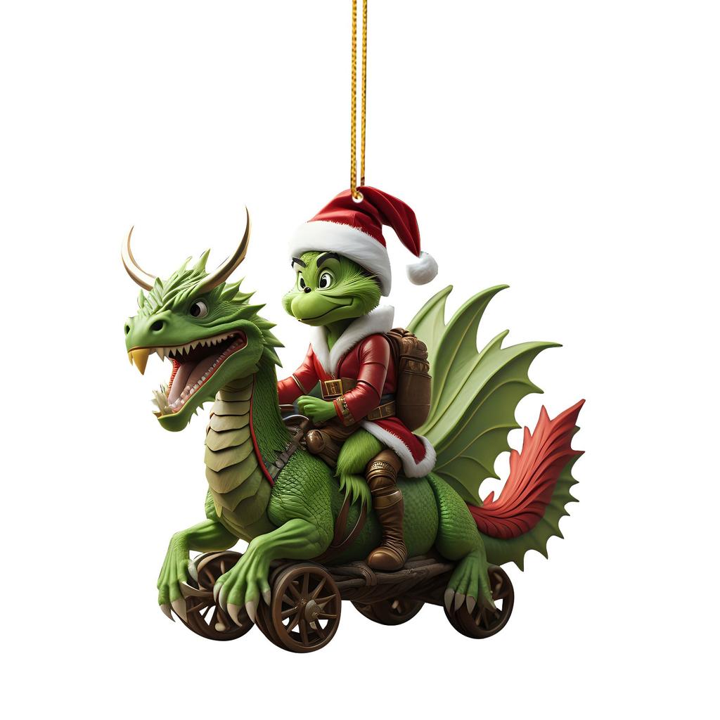 Christmas Dragon Series Pendant Christmas Tree Decorations Acrylic Pendant Pendant