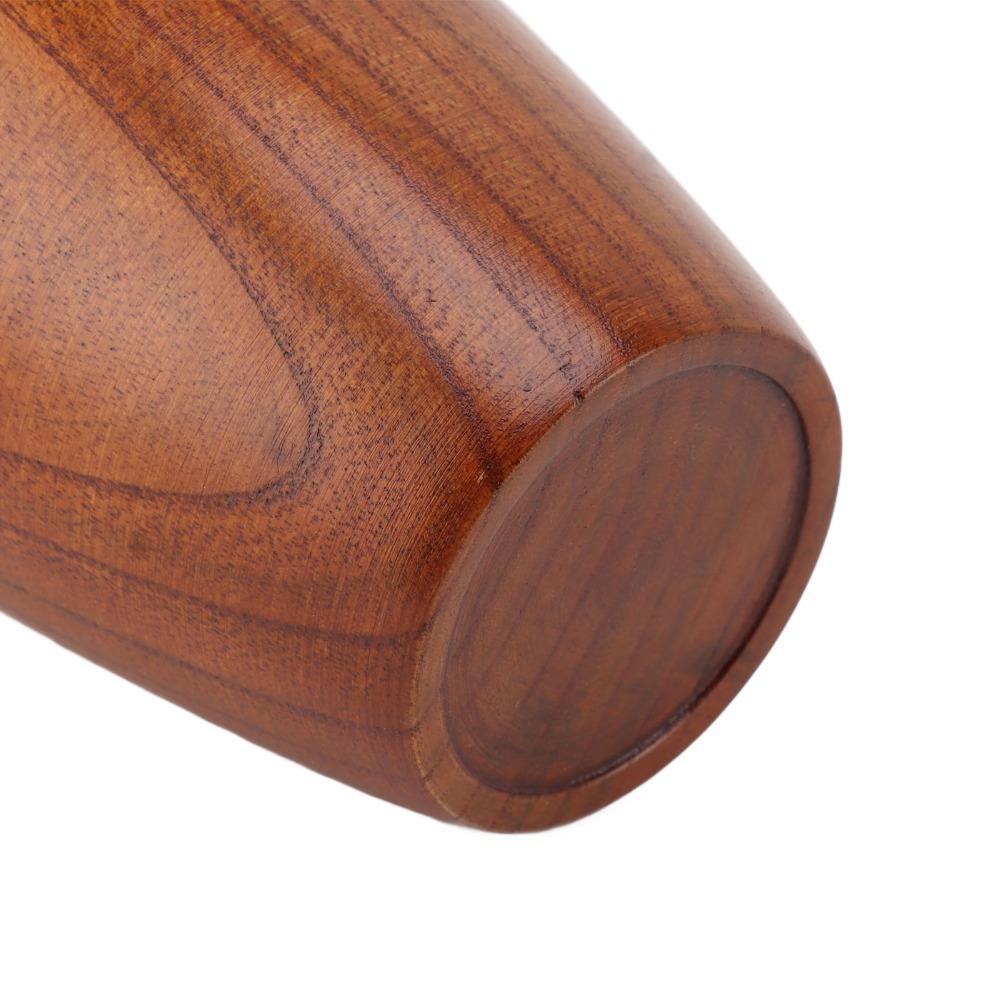 Safe Solid Wood Teacups Multifunctional Wooden Wine Mug Durable Wooden Mugs  Drinking Coffee