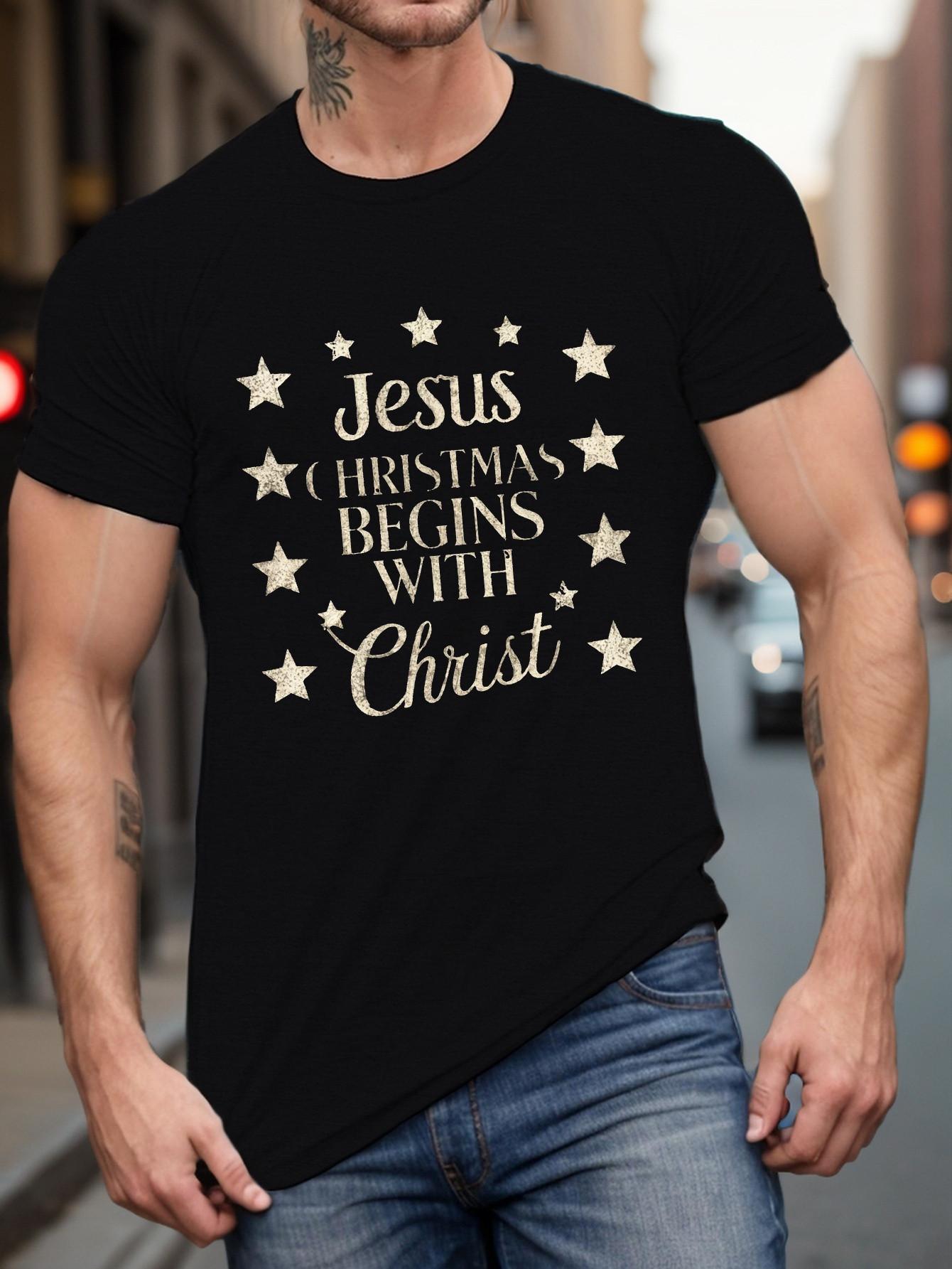 Top Pick Mens Faith TShirt  Christ Religious Message Graphic S