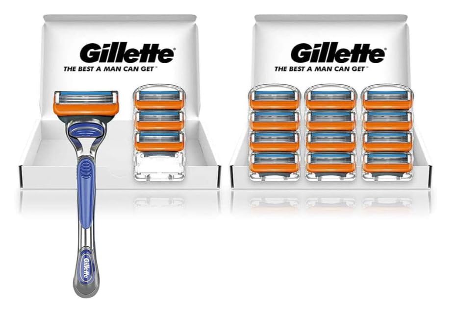 

Gillette Fusion Manual Shaving Razor for Men 16 Replacement (Includes Blades)