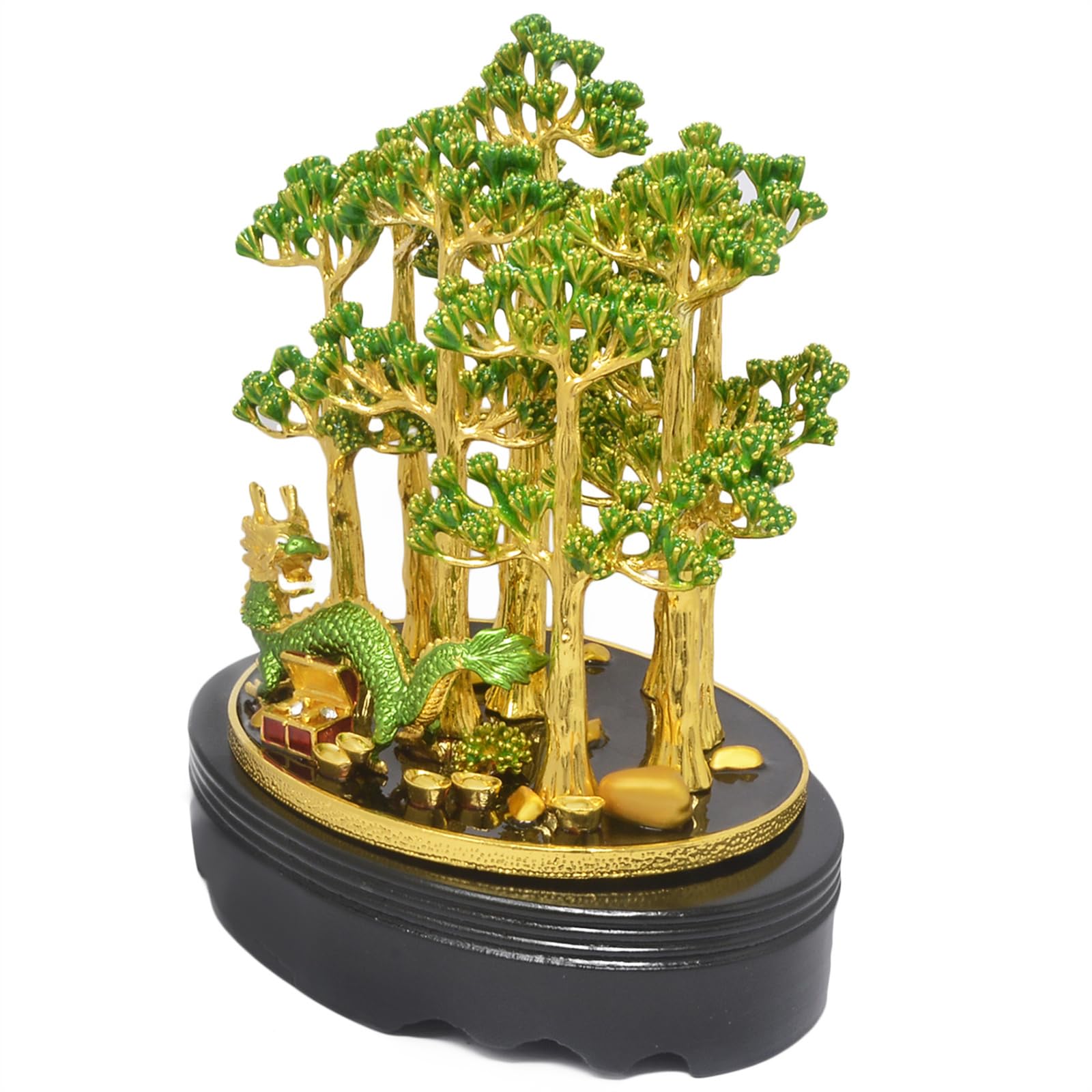

YISHUI Feng Shui Goods Forest Dragon Life Portrait Year of the Dragon Lucky Charm Dragon Ornament Home Decoration Garden Object Present Resin