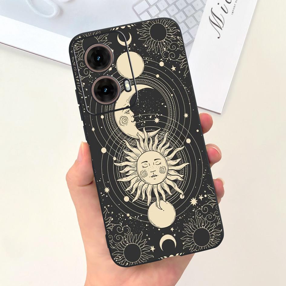 For Motorola Moto G85 5G Case 2024 Fashion Flower Marble Soft Silicone Camera Protection Phone Cover For Moto G85 XT2427-3 Coque