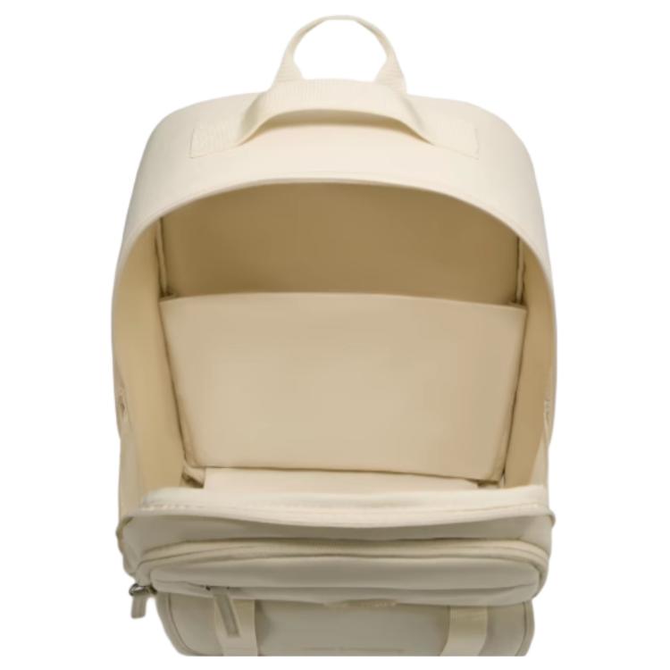 New Balance Comfortable Simple Solid Color Large Capacity Fabric Backpack Medium Size Unisex backpack Beige 8PF1E033BEI