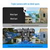 V380 Tri-Lens Home Monitor with Night Vision: 4G WiFi, Triple-Screen Surveillance Camera