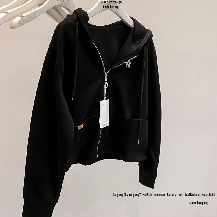 Jimo Women's Petite Cardigan: Versatile Spring/Autumn Stylish Sweatshirt Jacket