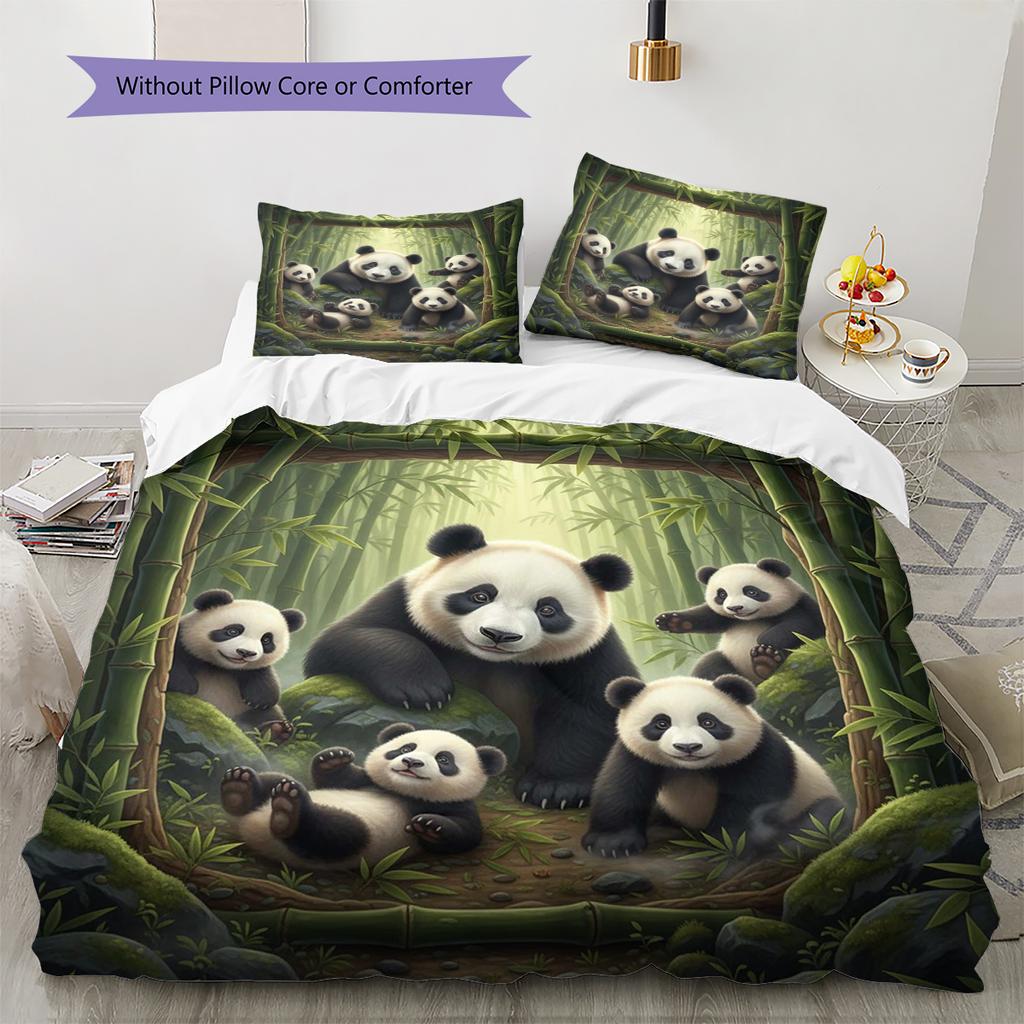 Cartoon Pattern Bedding Quilt Set Quilt Cover Pillowcase Home Decoration Birthday Gift (1 * duvet cover + 2 * pillowcase, without core)