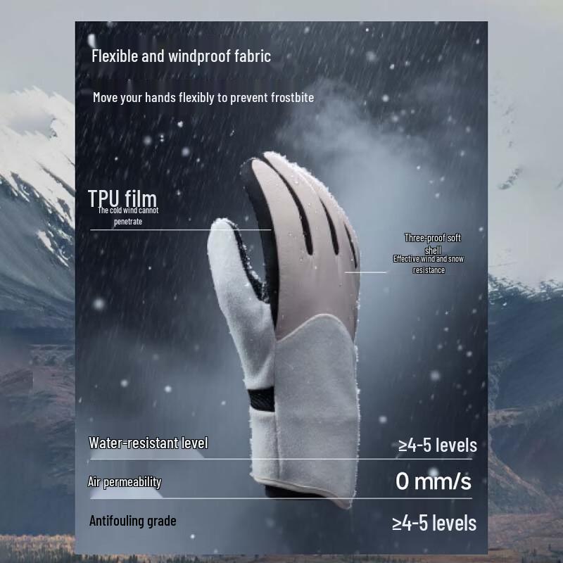 Beneunder Unisex Velvety Warm Gloves PM360