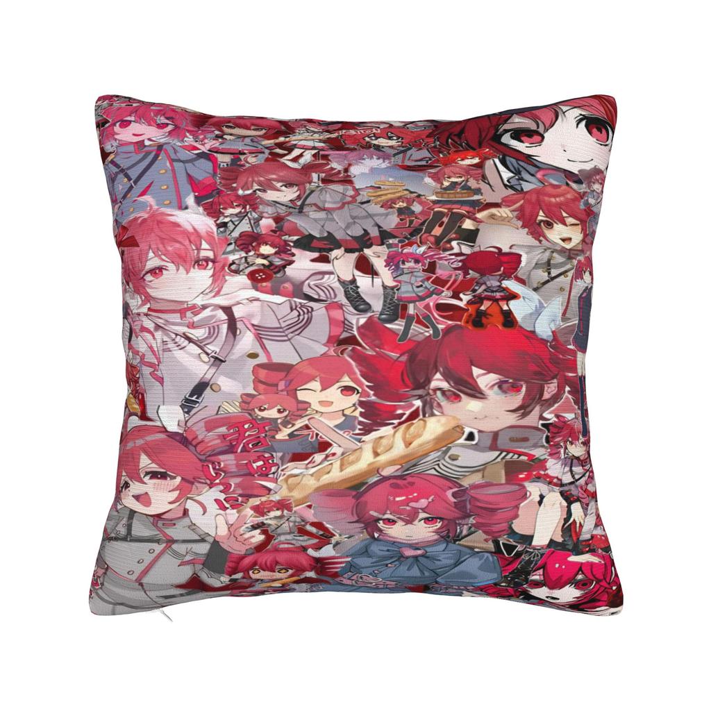 Pearto Poteto Anime Kasane Teto Virtual Singer Pillow Cover Square Pillow Case Cushion Cover Pillowcases For Home Decoration