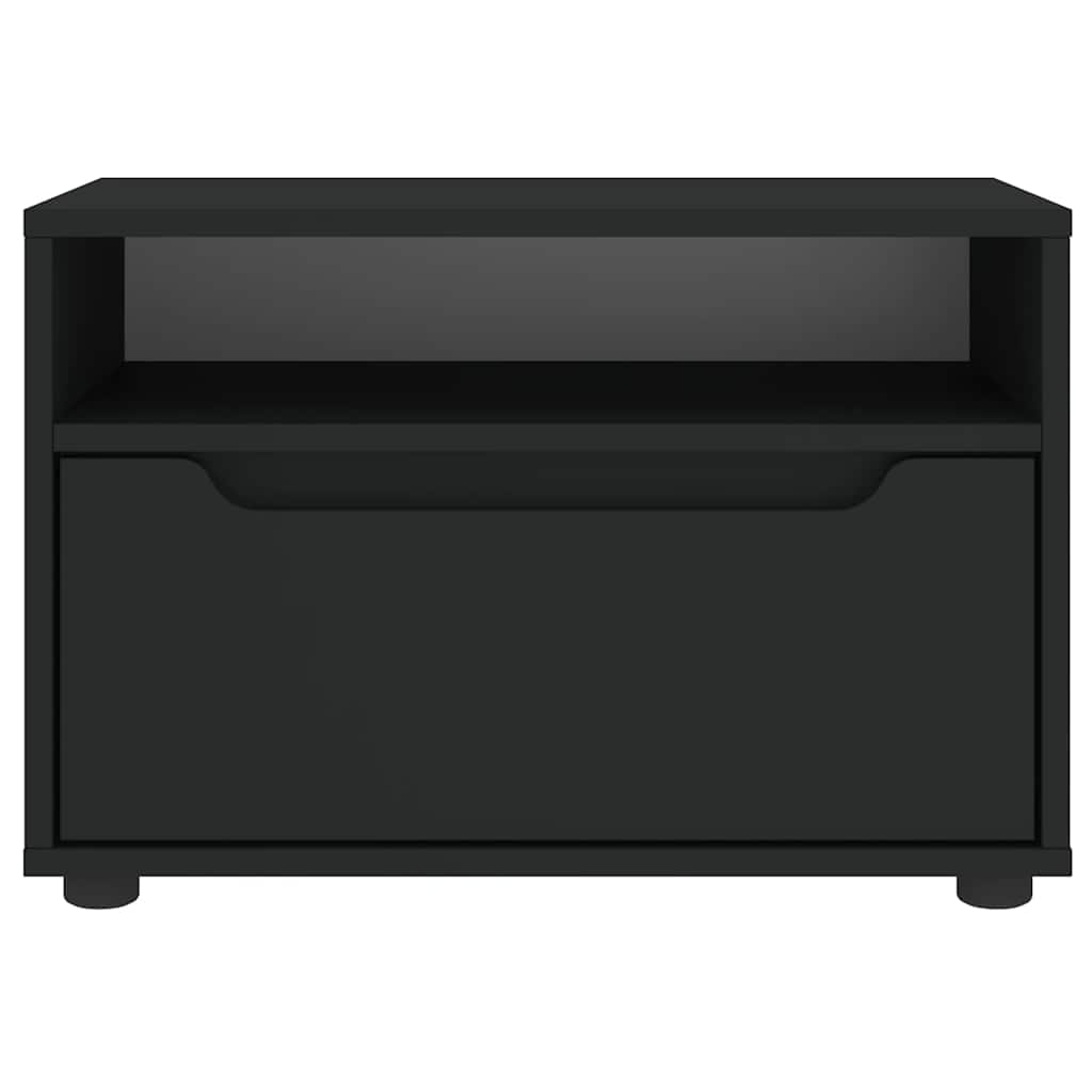 VISNES Black TV Cabinet 60 x 40 x 38 cm Particleboard