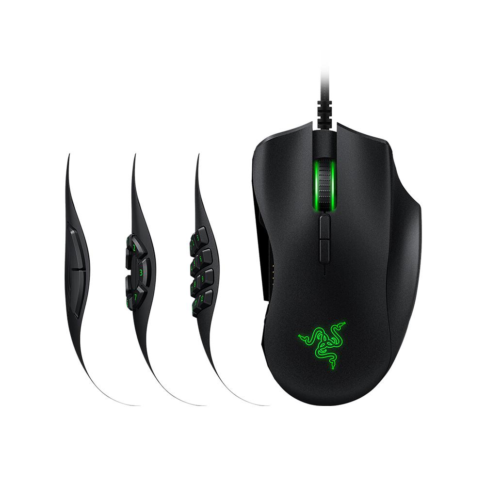 Razer Naga Trinity Gaming Mouse Wired Mice 16,000 DPI Optical Sensor Chroma RGB Lighting