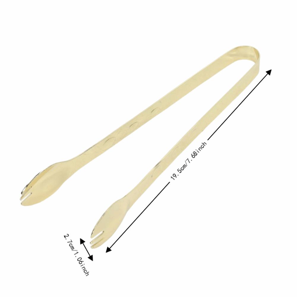 Stainless Steel Food Tongs Anti-Slip Grip Buffet Serving Clip Durable Ice Tongs Cocktail Party