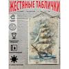 Vintage Sailing Ship Nautical Map Metal Wall Art Decor 20x30cm