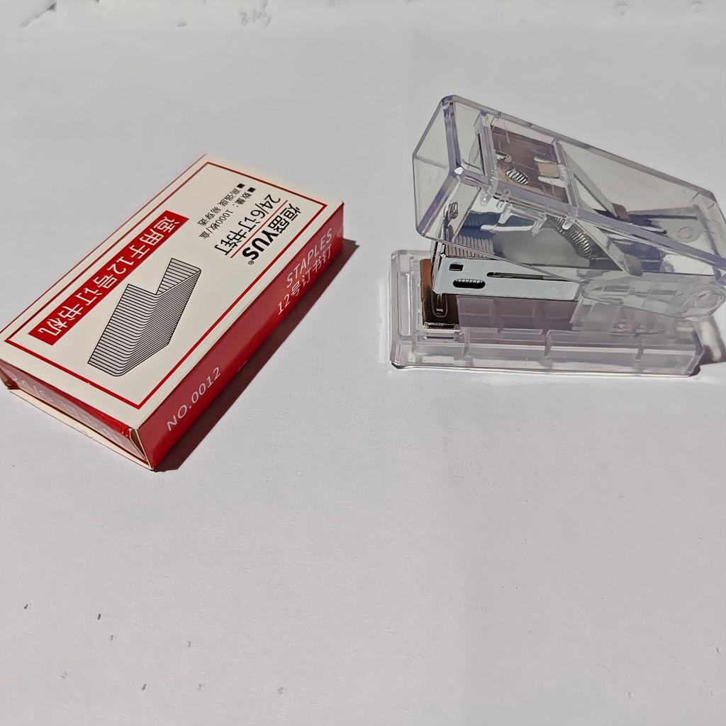 Cute Transparent Mini Stapler for Students
