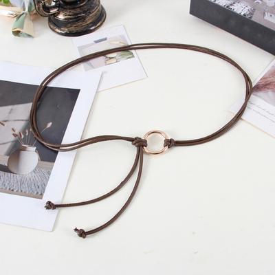 Imitation Belt Fashion Lace-up Decorative Waistband Leather Accessory