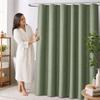 Shower Curtain with 12 Plastic Hooks, 180 cm, for Bathroom and Window