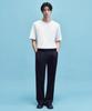 [Cooltandard] Wide Hidden Banding Slacks [Black]