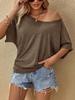 2024 European & American Women's Loose Batwing Casual Top