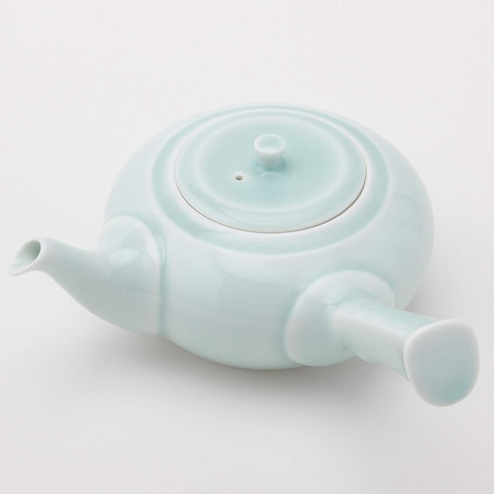 Hasami Porcelain Teapot and Teacup Set Blue Green 11439 in Gift Box
