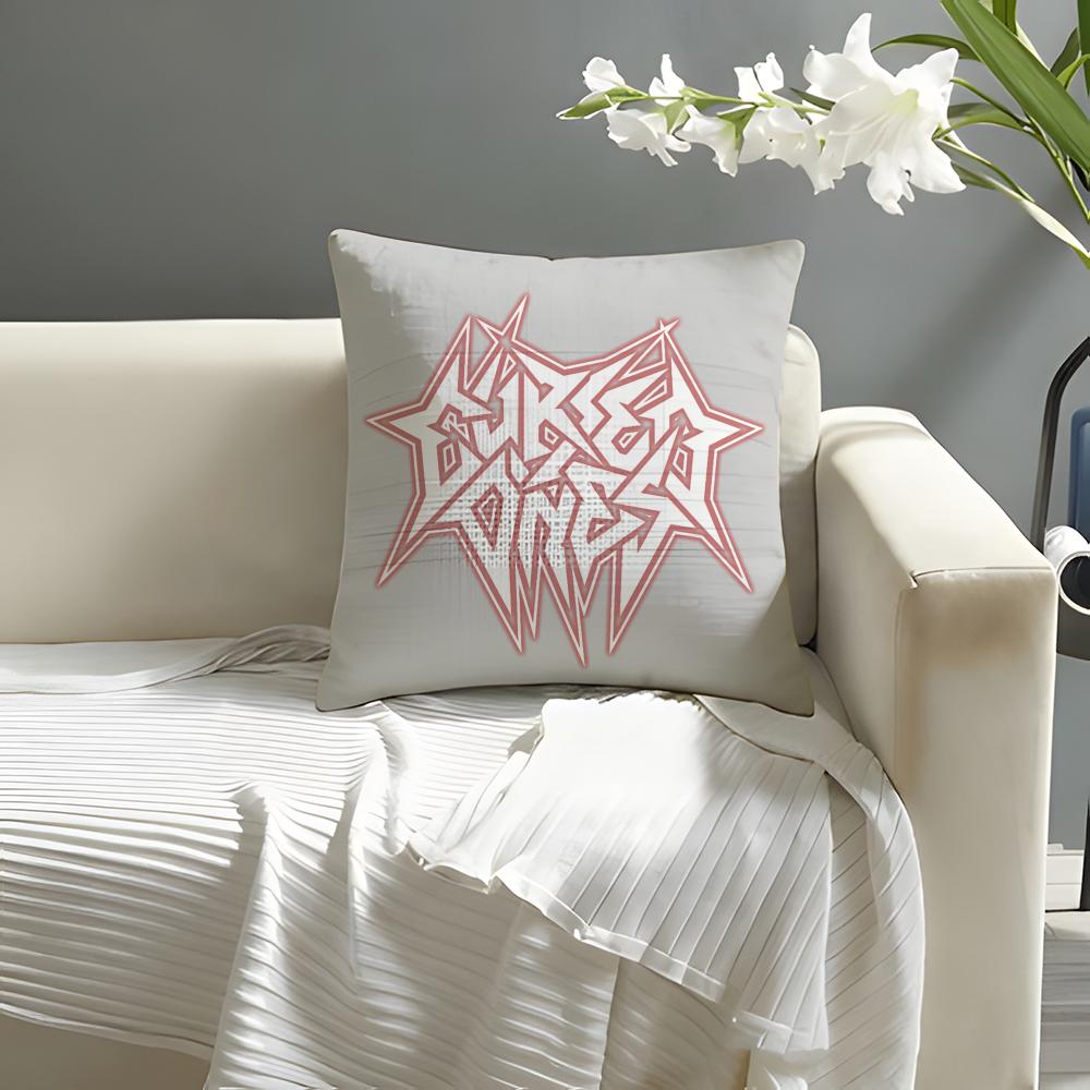 Cool Tthrash MmetalES Pillow Case Natural Linen Organic Fabric DoubleSided Printing Sofa Home Decor Cushion Cover